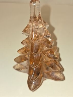 Vintage Christmas Tree Rare Pink Depression Glass Collectible
